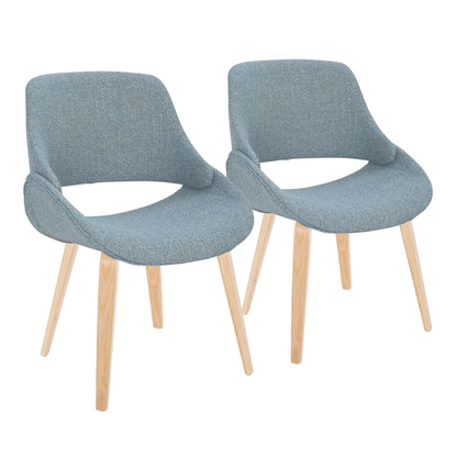 Fabrico Contemporary Accent Chair in Antique Copper Metal and Black Faux Leather   - Set of 2