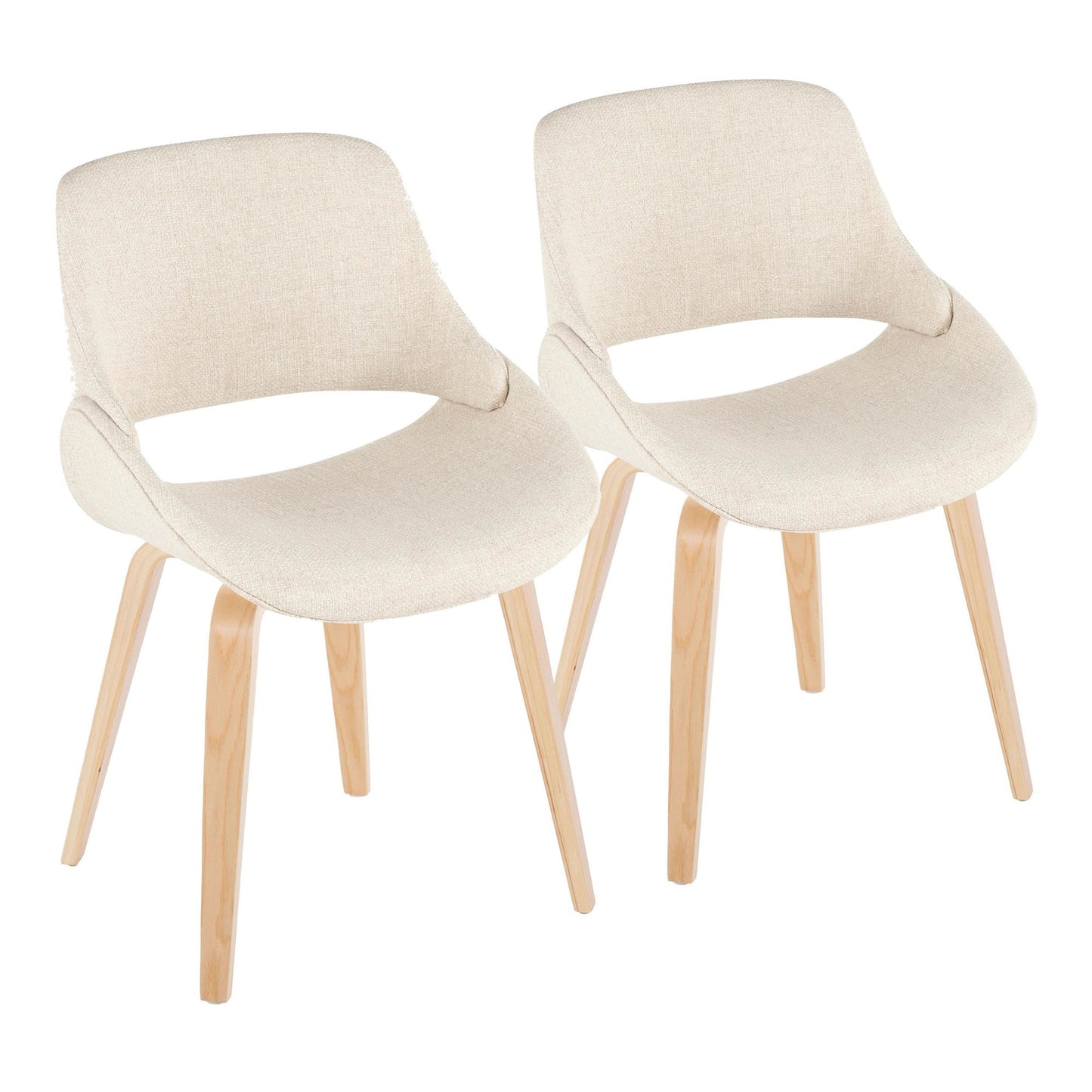 Fabrico Contemporary Accent Chair in Antique Copper Metal and Black Faux Leather   - Set of 2