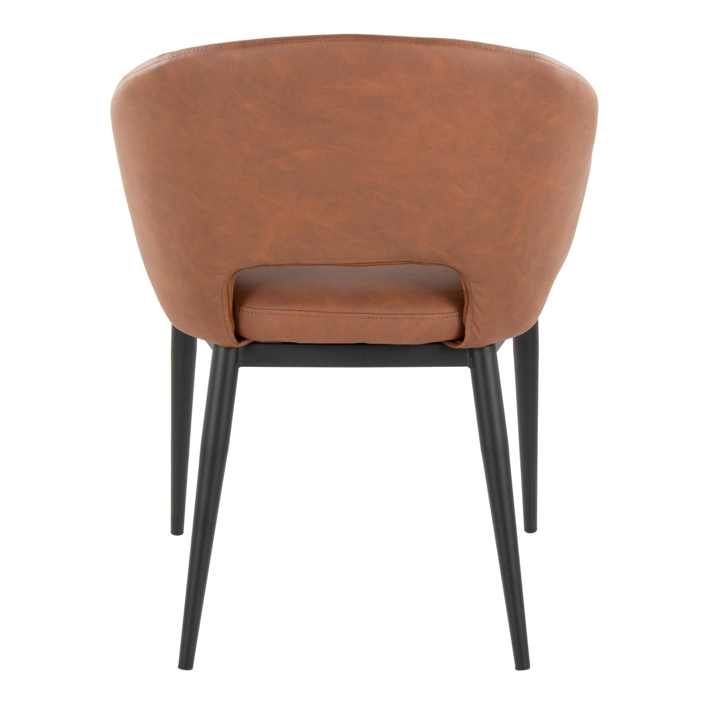 Renee Contemporary Chair in Black Metal Legs and Grey Fabric