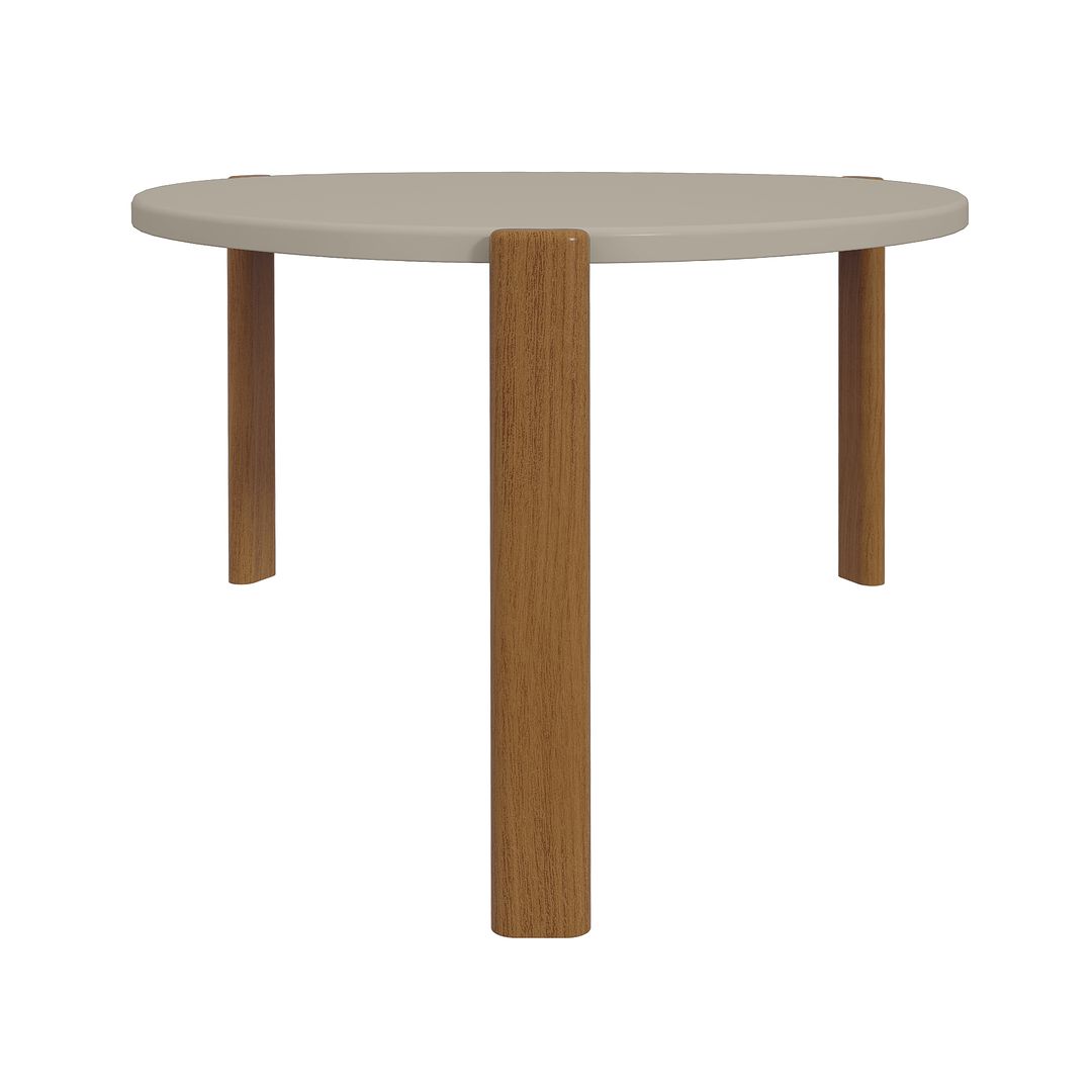 Manhattan Comfort Mid-Century Modern Gales Coffee Table with Solid Wood Legs