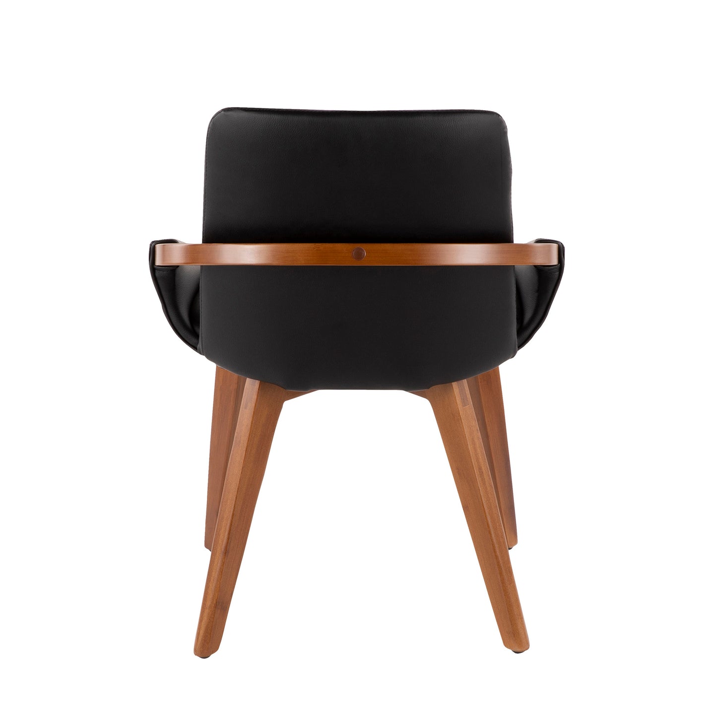 Cosmo Mid-Century Chair in Natural Bamboo and Light Grey Noise Fabric
