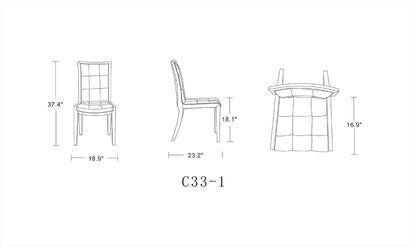 Manhattan Comfort Executor Dining Chairs - Set of 2