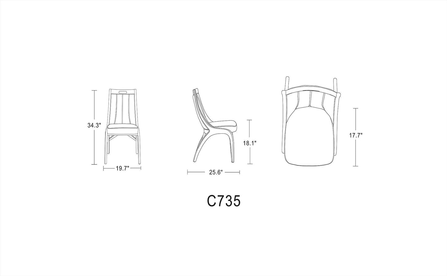 Manhattan Comfort Danube Dining Chair - Set of 2