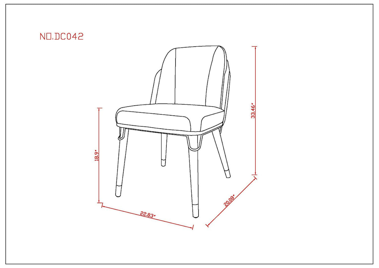 Manhattan Comfort Estelle Dining Chair