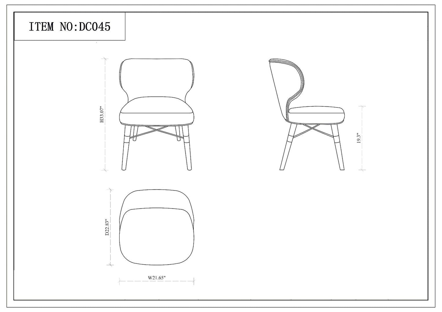 Manhattan Comfort Strine Dining Chair