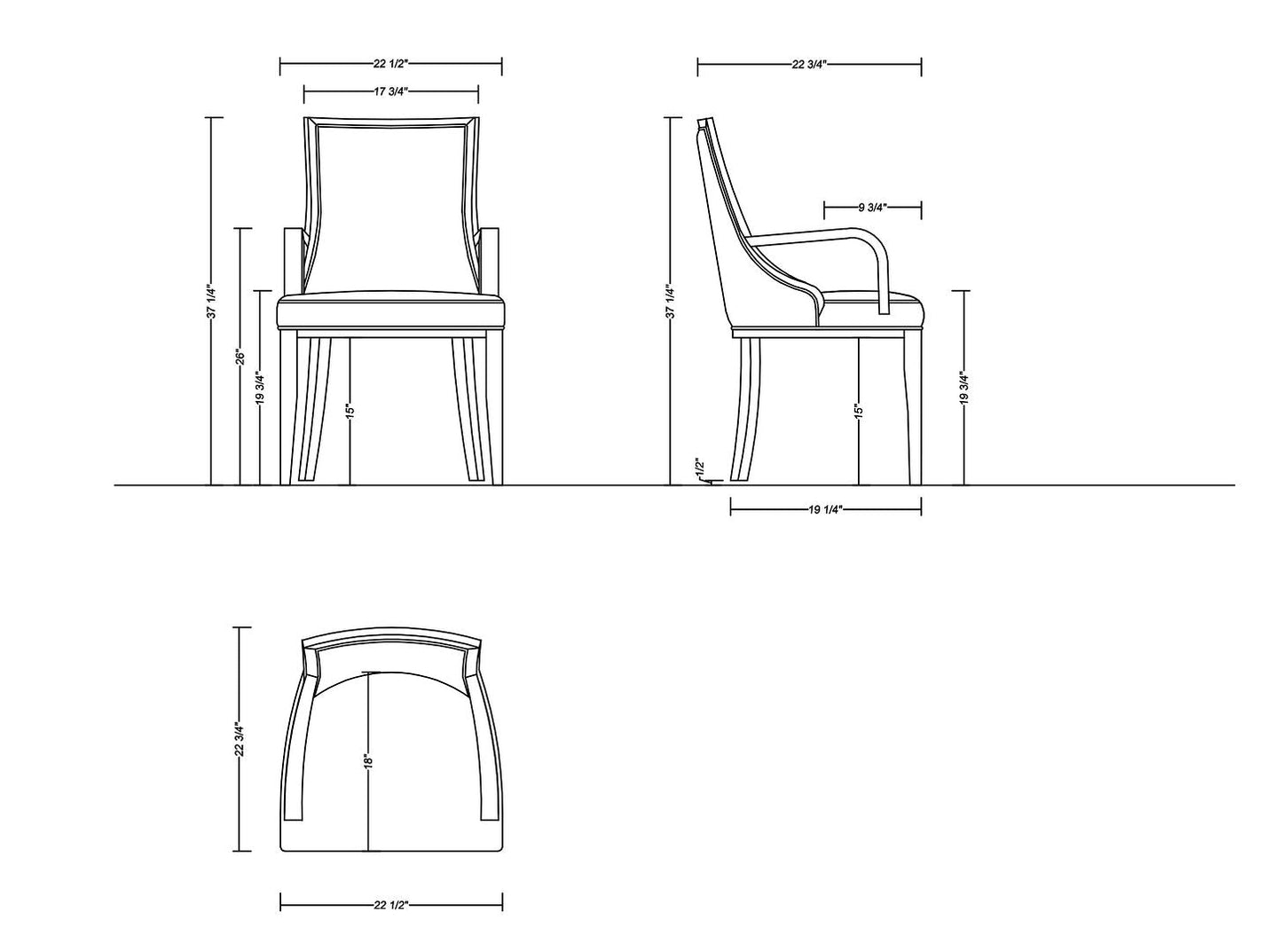 Manhattan Comfort Grand Dining Armchair