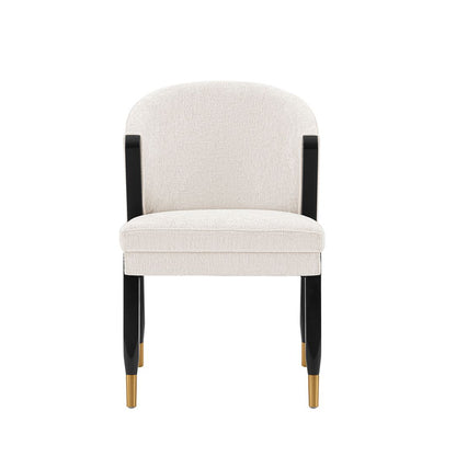 Manhattan Comfort Modern Ola Chenille Dining Chair in Cream