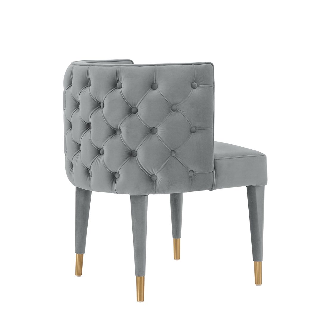 Manhattan Comfort Modern Maya Tufted Velvet Dining Chair