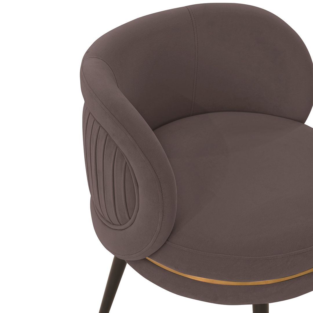 Manhattan Comfort Modern Kaya Pleated Velvet Dining Chair