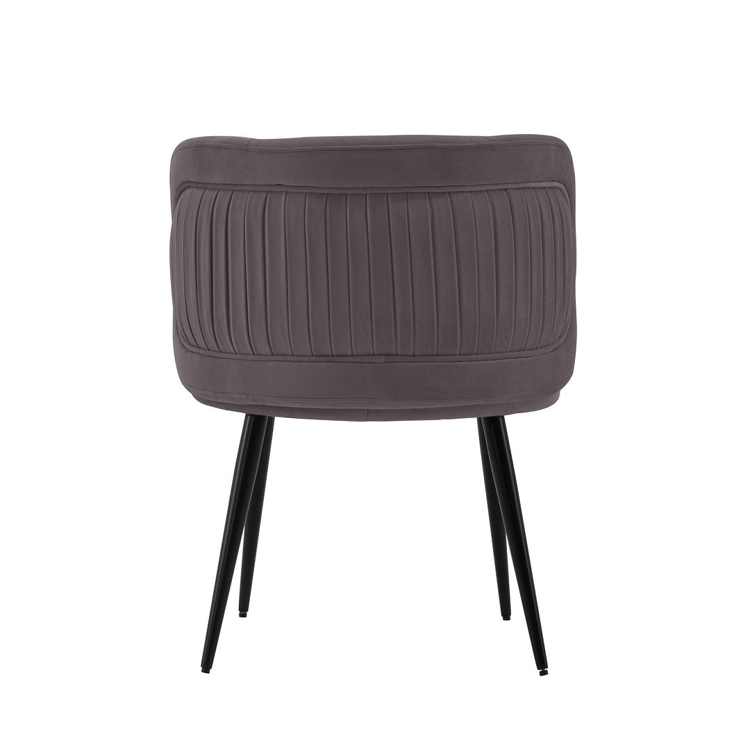 Manhattan Comfort Modern Kaya Pleated Velvet Dining Chair