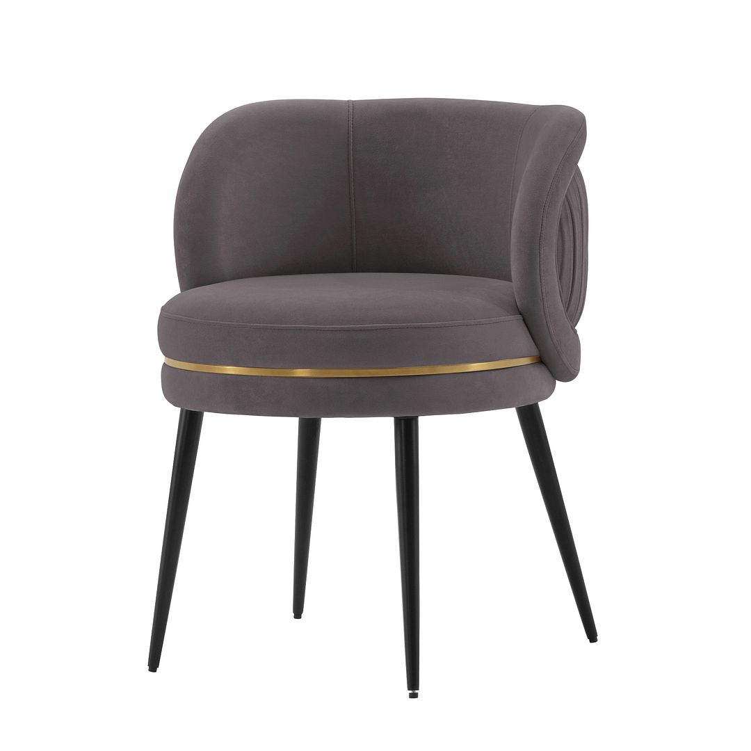 Manhattan Comfort Modern Kaya Pleated Velvet Dining Chair