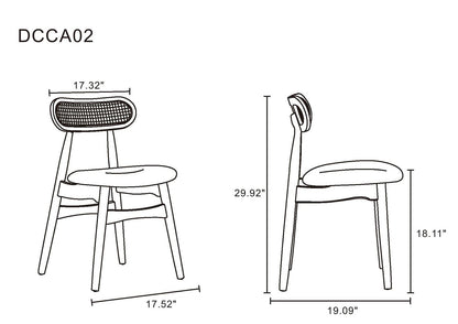 Manhattan Comfort Colbert Cane Dining Chair