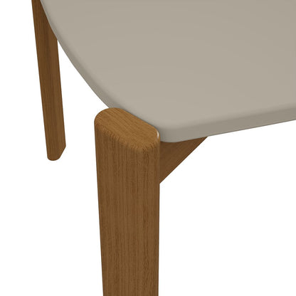 Manhattan Comfort Mid-Century Modern Gales 70.87 Dining Table with Solid Wood Legs