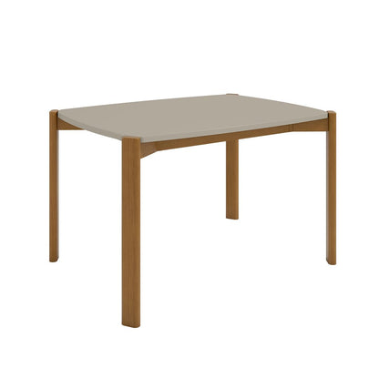 Manhattan Comfort Mid-Century Modern Gales 47.24 Dining Table with Solid Wood Legs