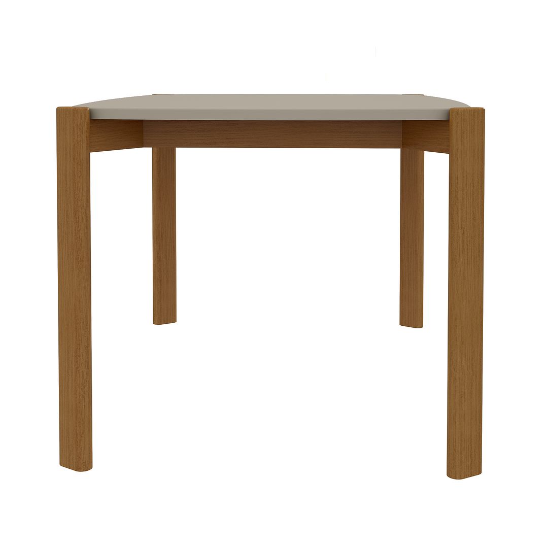 Manhattan Comfort Mid-Century Modern Gales 47.24 Dining Table with Solid Wood Legs