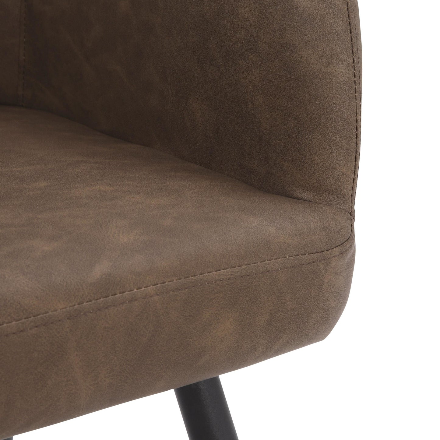 Daniella Contemporary High Back Bench in Black Metal and Cream Fabric by LumiSource.
