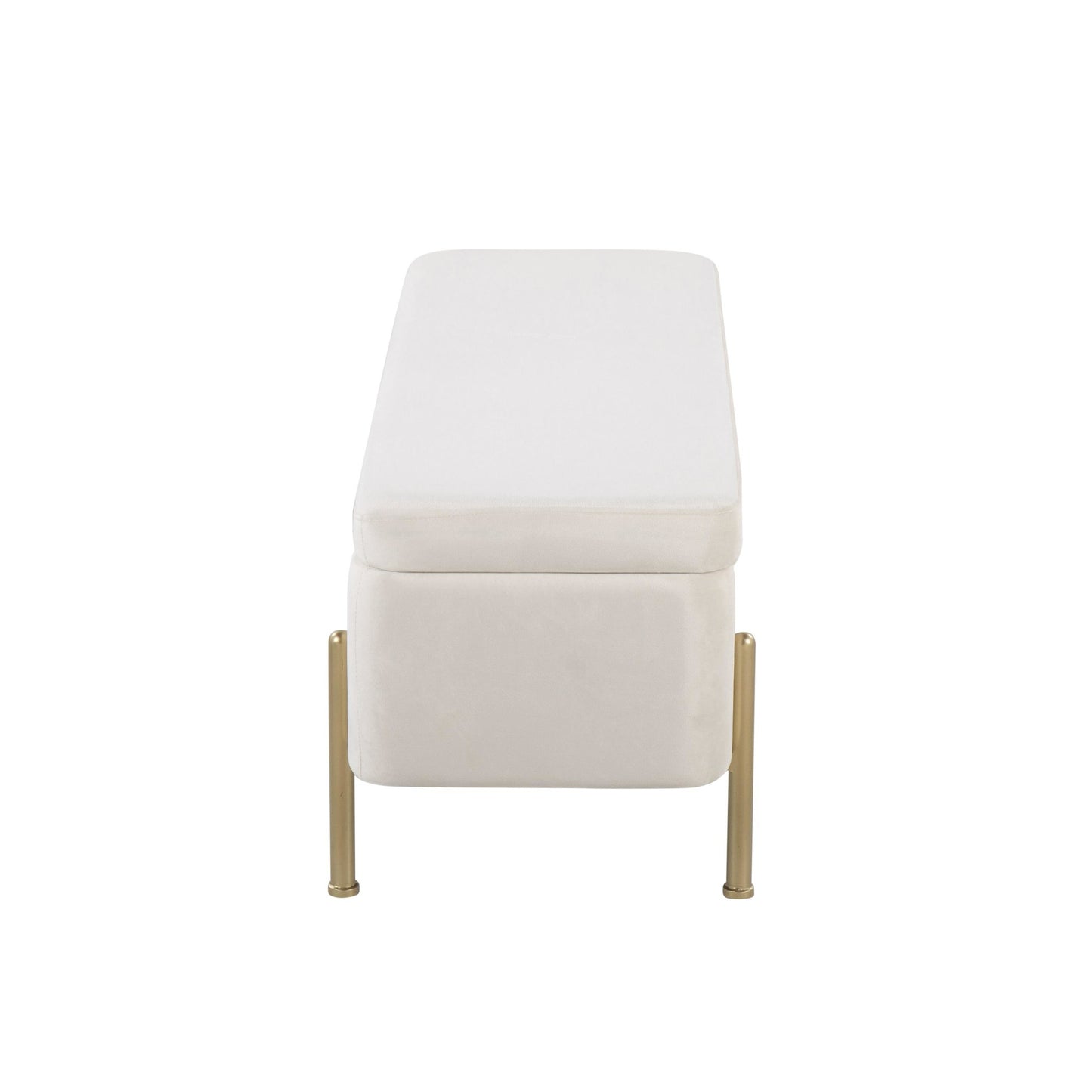 Daniella Contemporary Dining Chair in Gold Steel and Black Faux Leather   - Set of 2