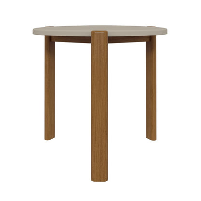 Manhattan Comfort Mid-Century Modern Gales End Table with Solid Wood Legs