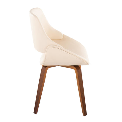 Finch Contemporary Swivel Chair in Black Metal and Charcoal Fabric