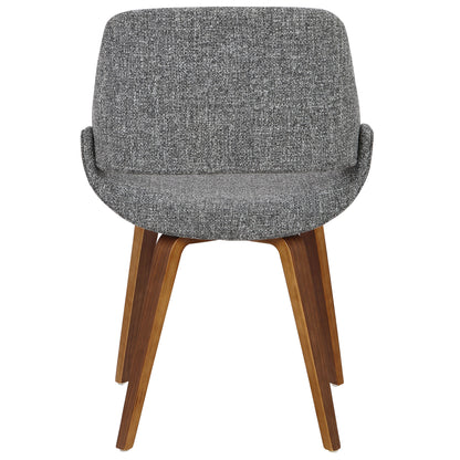 Finch Contemporary Swivel Chair in Black Metal and Charcoal Fabric