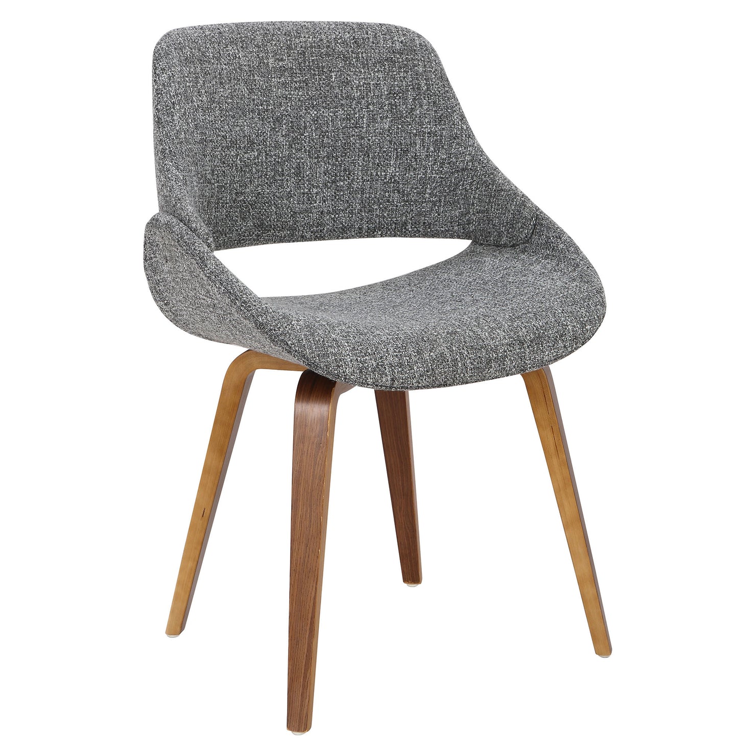 Finch Contemporary Swivel Chair in Black Metal and Charcoal Fabric