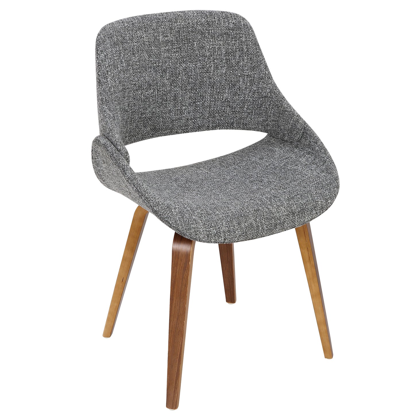 Finch Contemporary Swivel Chair in Black Metal and Charcoal Fabric