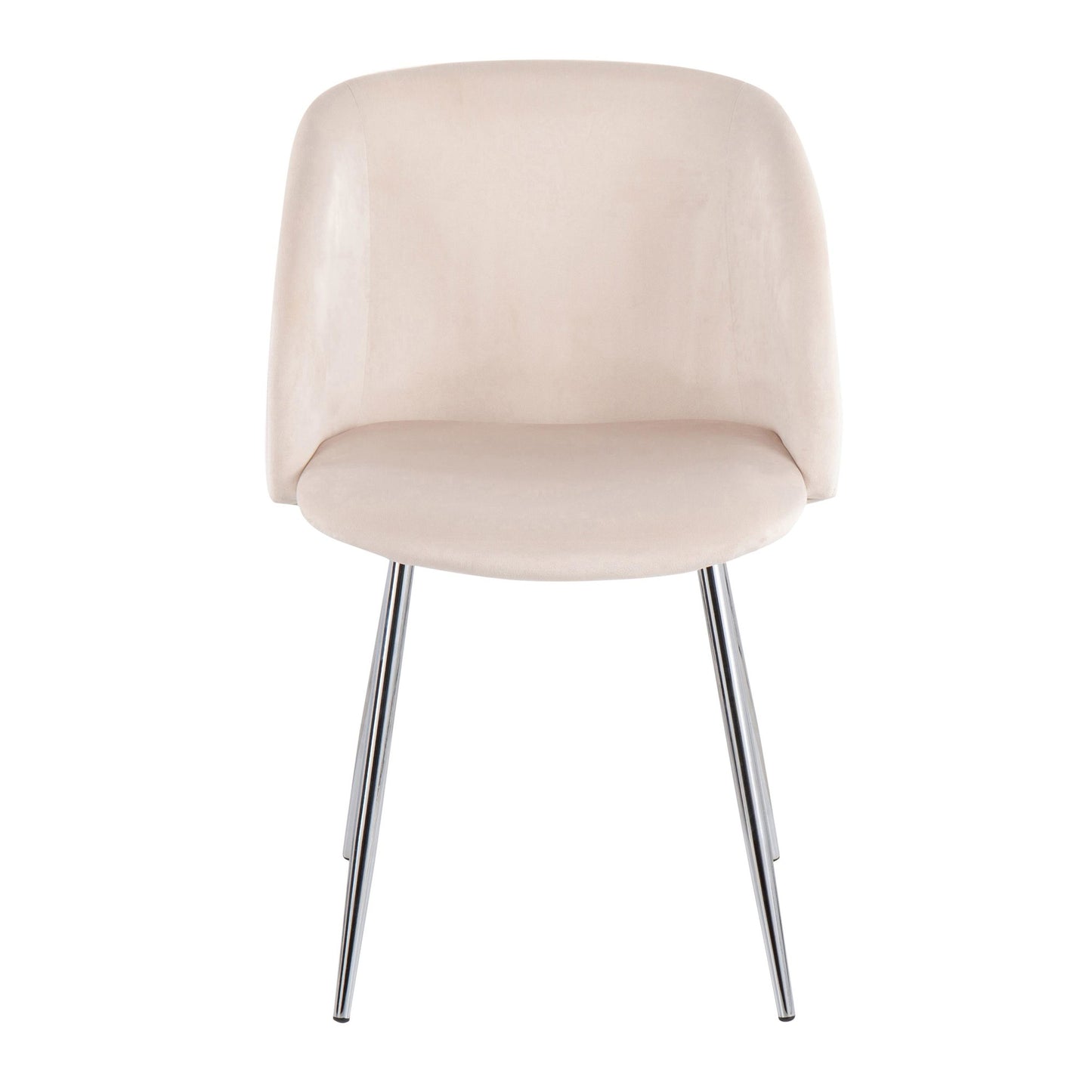 Fran Contemporary Chair in Gold Metal and Black Velvet   - Set of 2