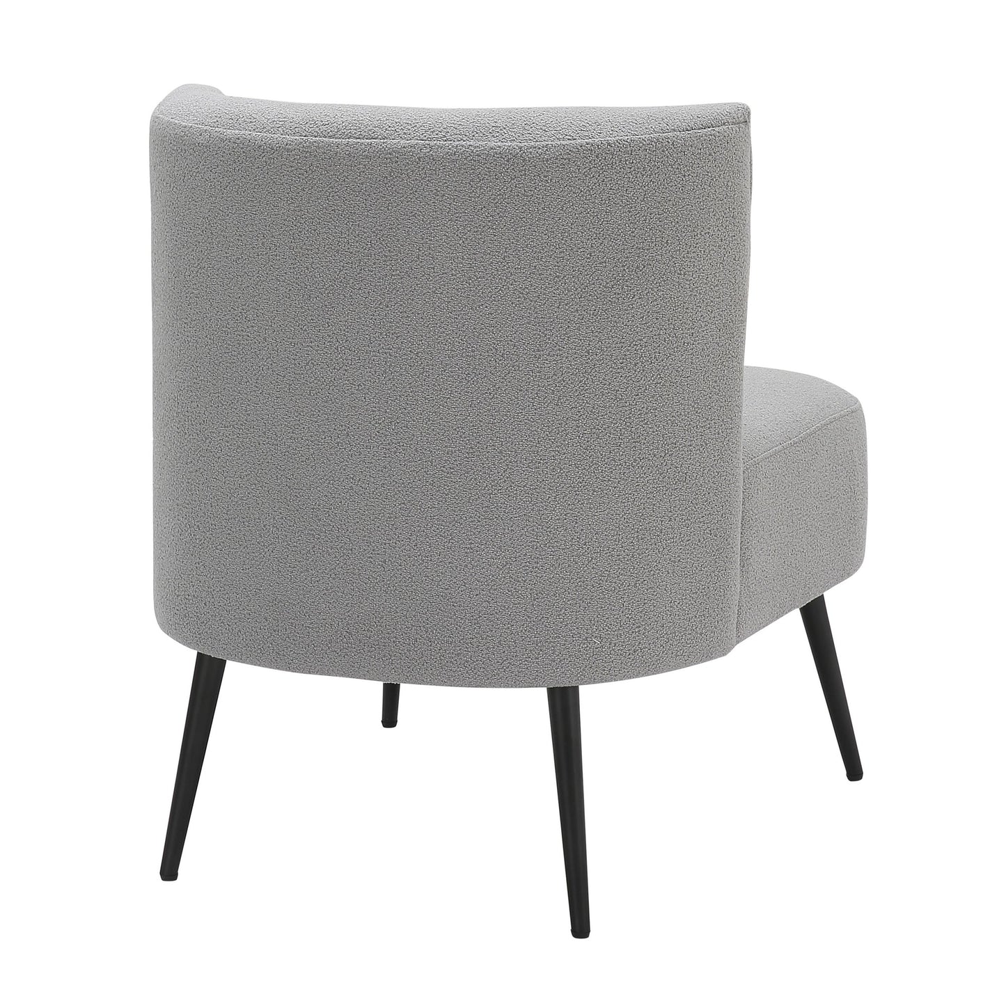Fran Contemporary Slipper Chair in Gold Steel and Tan Leopard Fabric