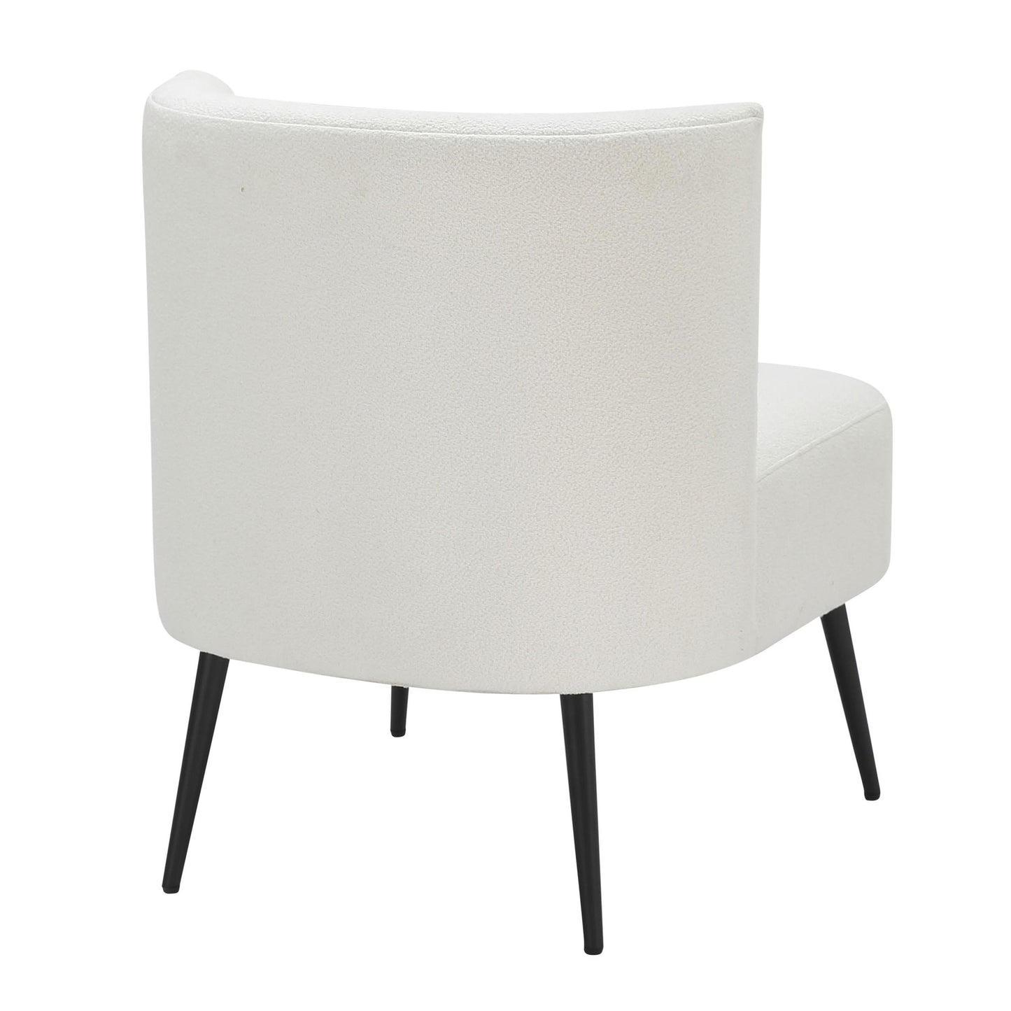 Fran Contemporary Slipper Chair in Gold Steel and Tan Leopard Fabric