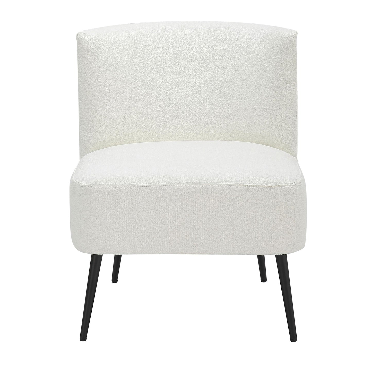 Fran Contemporary Slipper Chair in Gold Steel and Tan Leopard Fabric