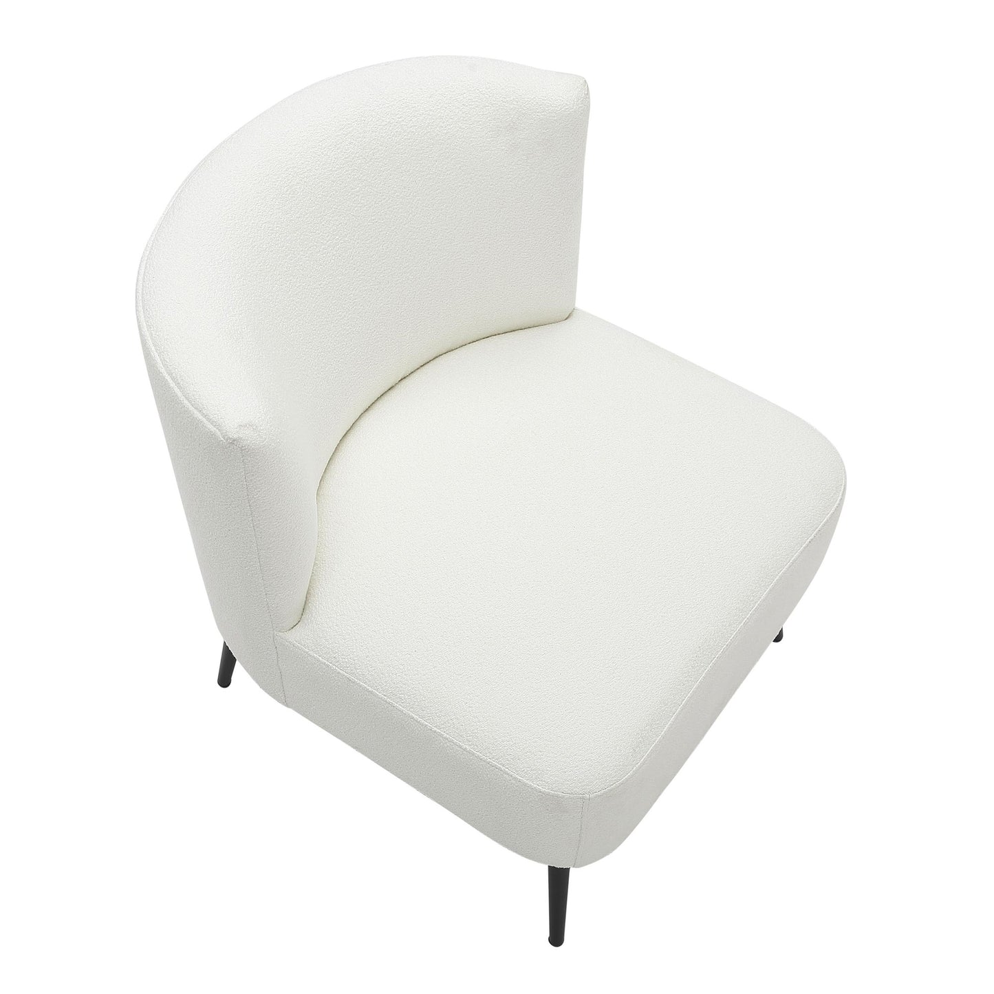 Fran Contemporary Slipper Chair in Gold Steel and Tan Leopard Fabric