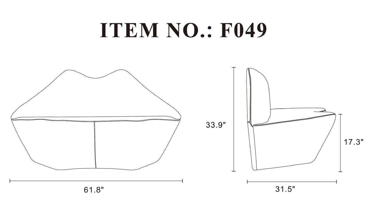 Manhattan Comfort Kiss Loveseat