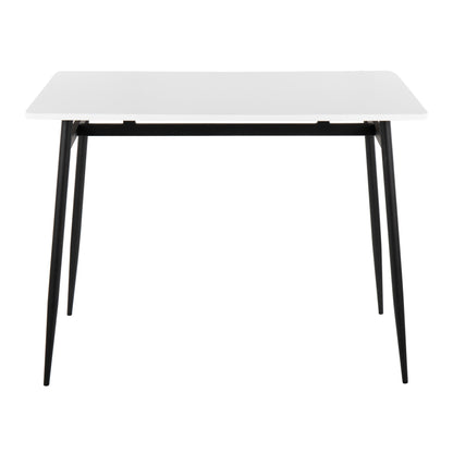 Marcel Contemporary Counter Table in Gold Metal and Black Wood