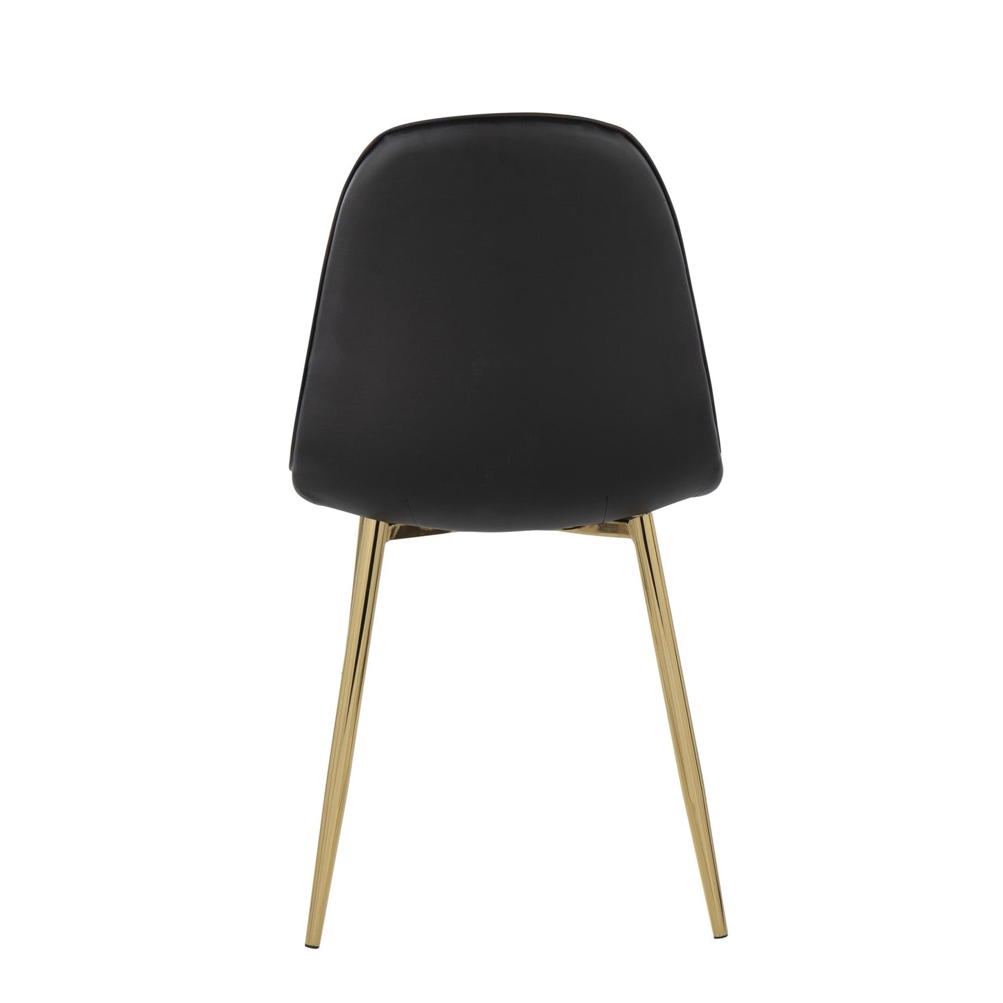 Pebble Contemporary Chair in Gold Steel and Beige Fabric   - Set of 2