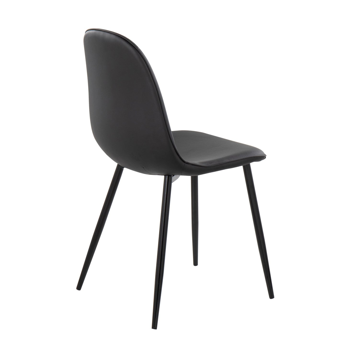 Pebble Contemporary Chair in Gold Steel and Beige Fabric   - Set of 2