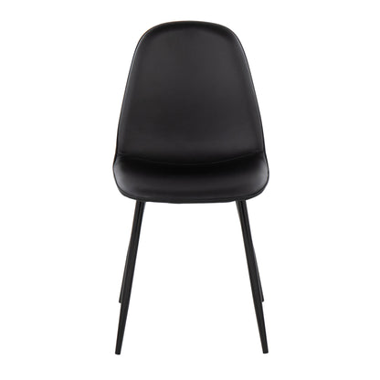 Pebble Contemporary Chair in Gold Steel and Beige Fabric   - Set of 2