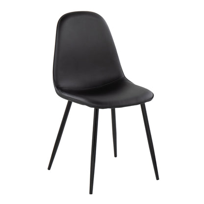 Pebble Contemporary Chair in Gold Steel and Beige Fabric   - Set of 2