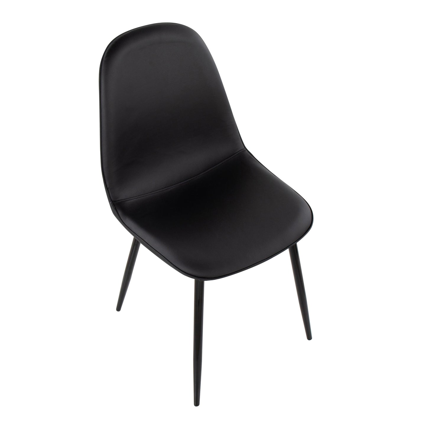 Pebble Contemporary Chair in Gold Steel and Beige Fabric   - Set of 2