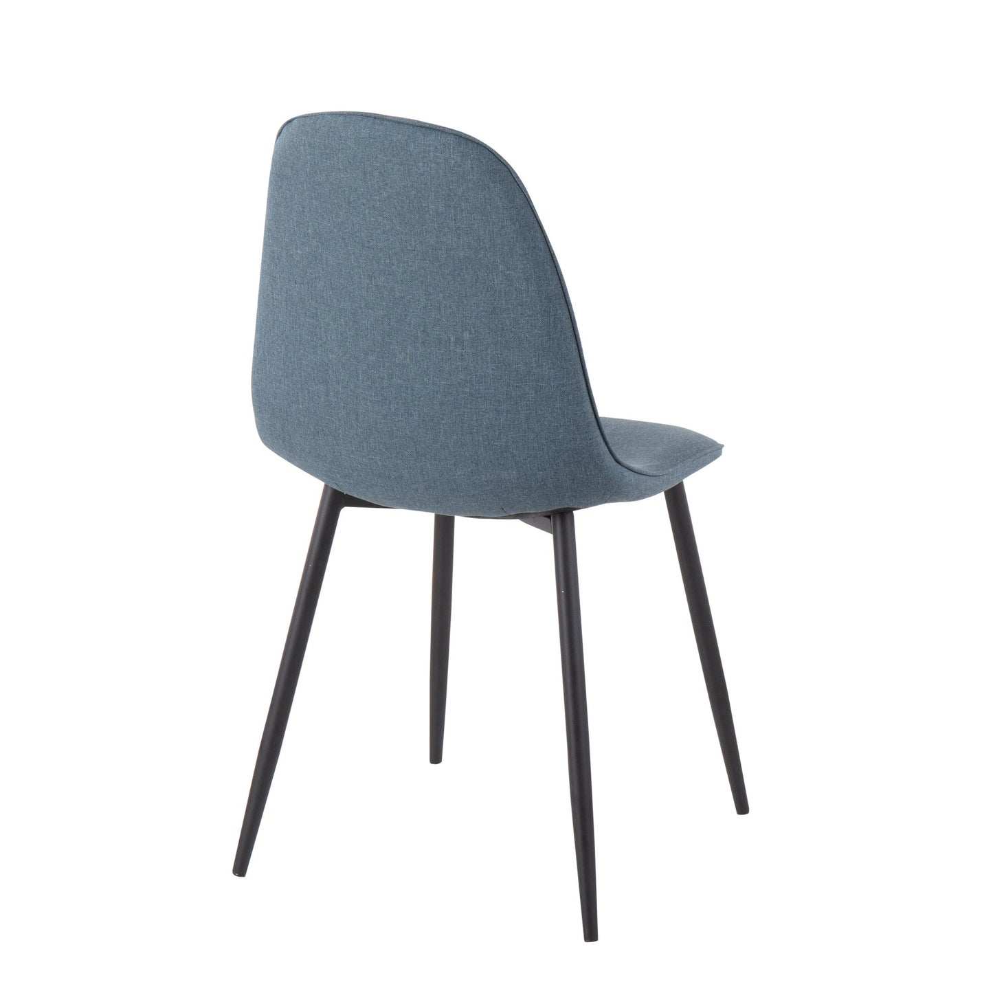 Pebble Contemporary Chair in Gold Steel and Beige Fabric   - Set of 2