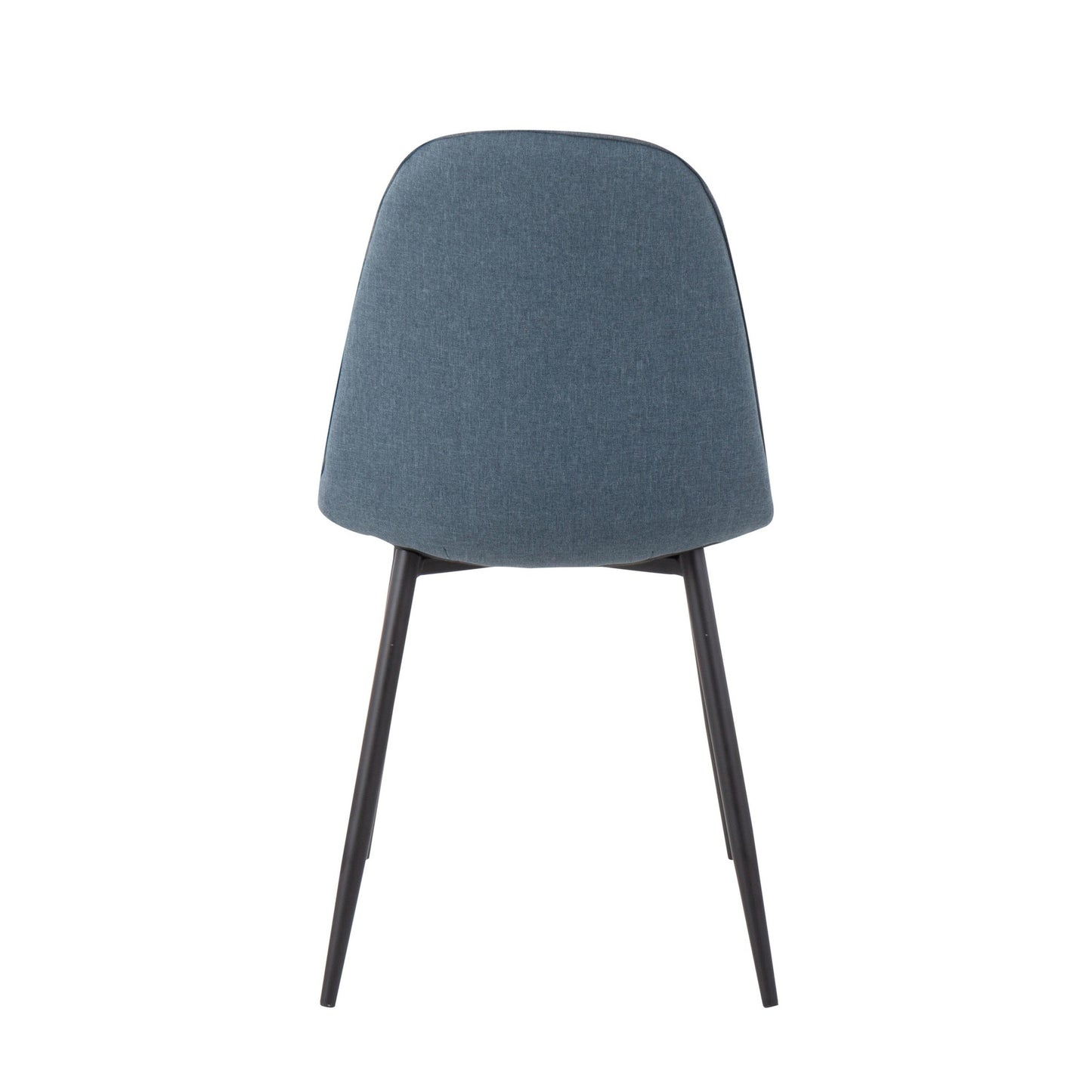 Pebble Contemporary Chair in Gold Steel and Beige Fabric   - Set of 2