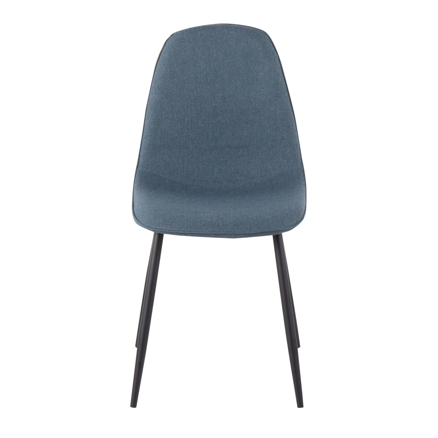 Pebble Contemporary Chair in Gold Steel and Beige Fabric   - Set of 2
