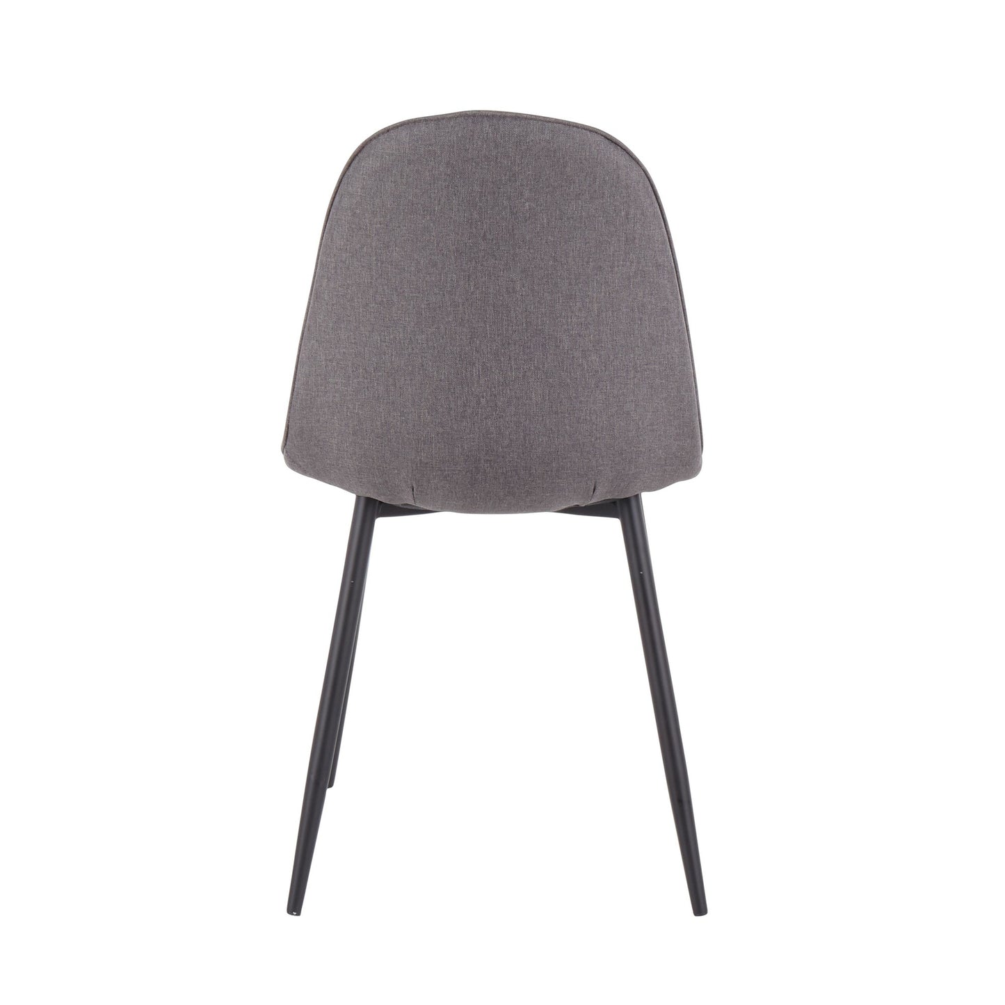 Pebble Contemporary Chair in Gold Steel and Beige Fabric   - Set of 2
