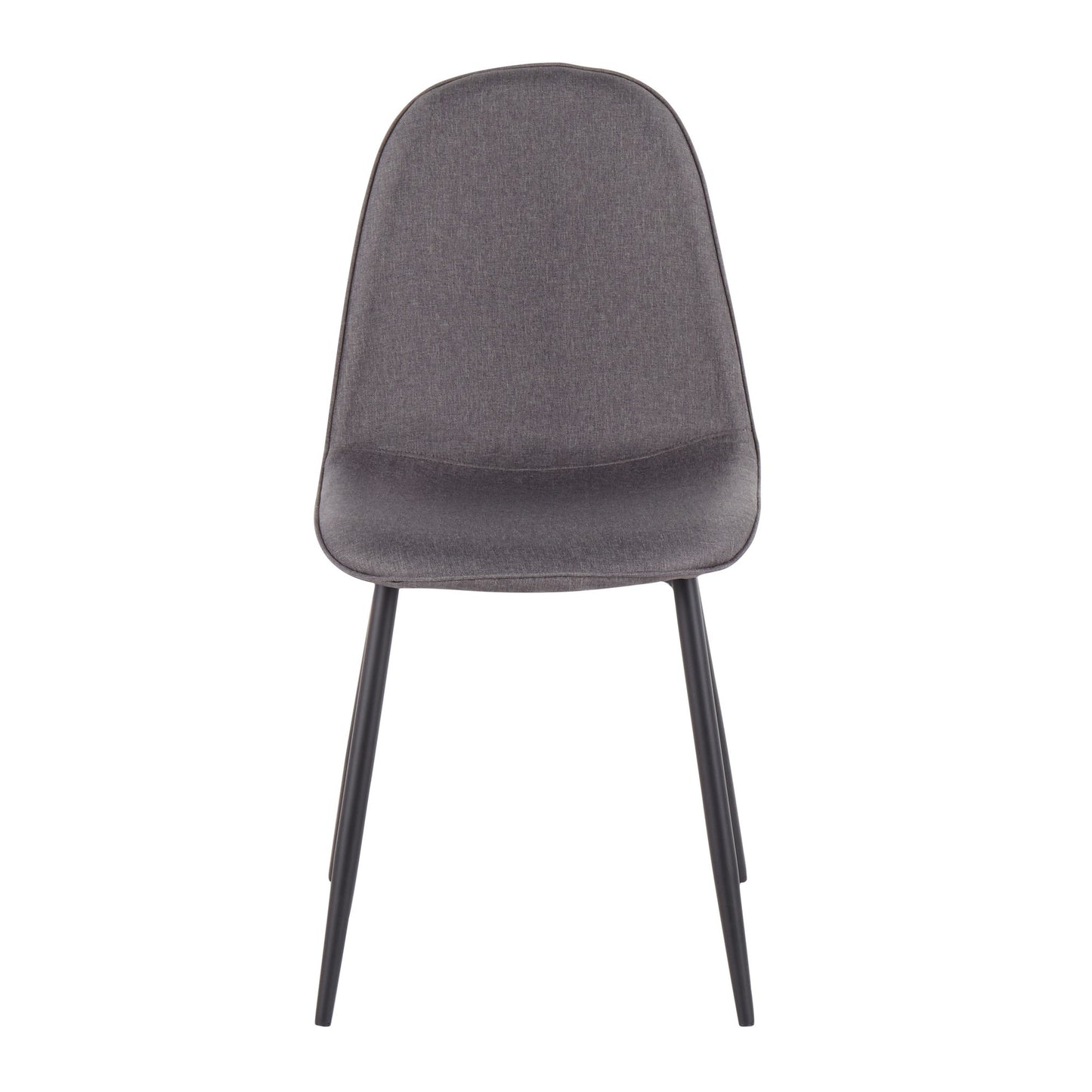 Pebble Contemporary Chair in Gold Steel and Beige Fabric   - Set of 2
