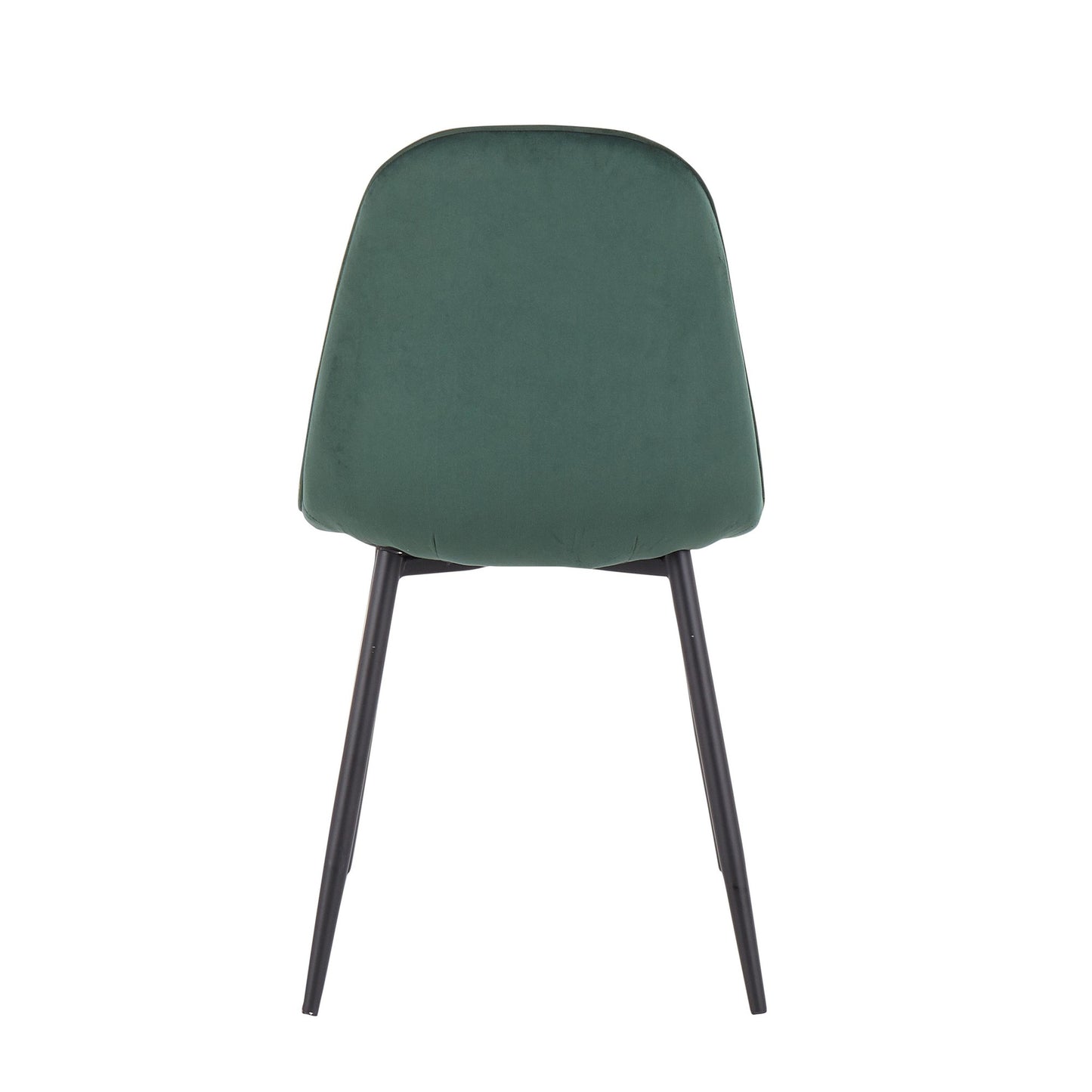 Pebble Contemporary Chair in Gold Steel and Beige Fabric   - Set of 2
