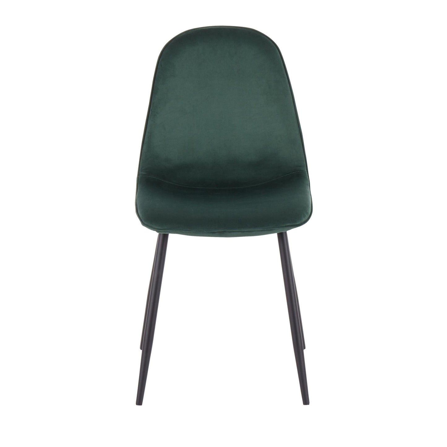 Pebble Contemporary Chair in Gold Steel and Beige Fabric   - Set of 2