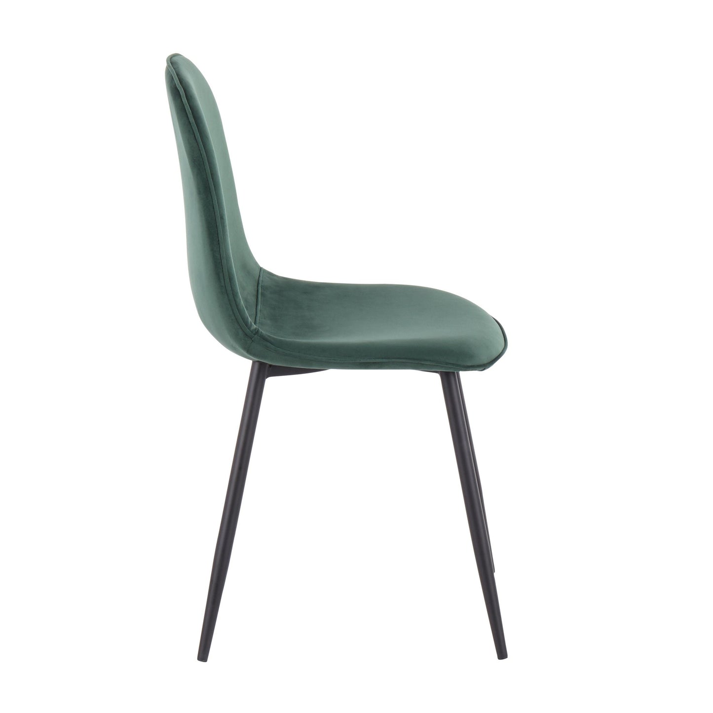 Pebble Contemporary Chair in Gold Steel and Beige Fabric   - Set of 2