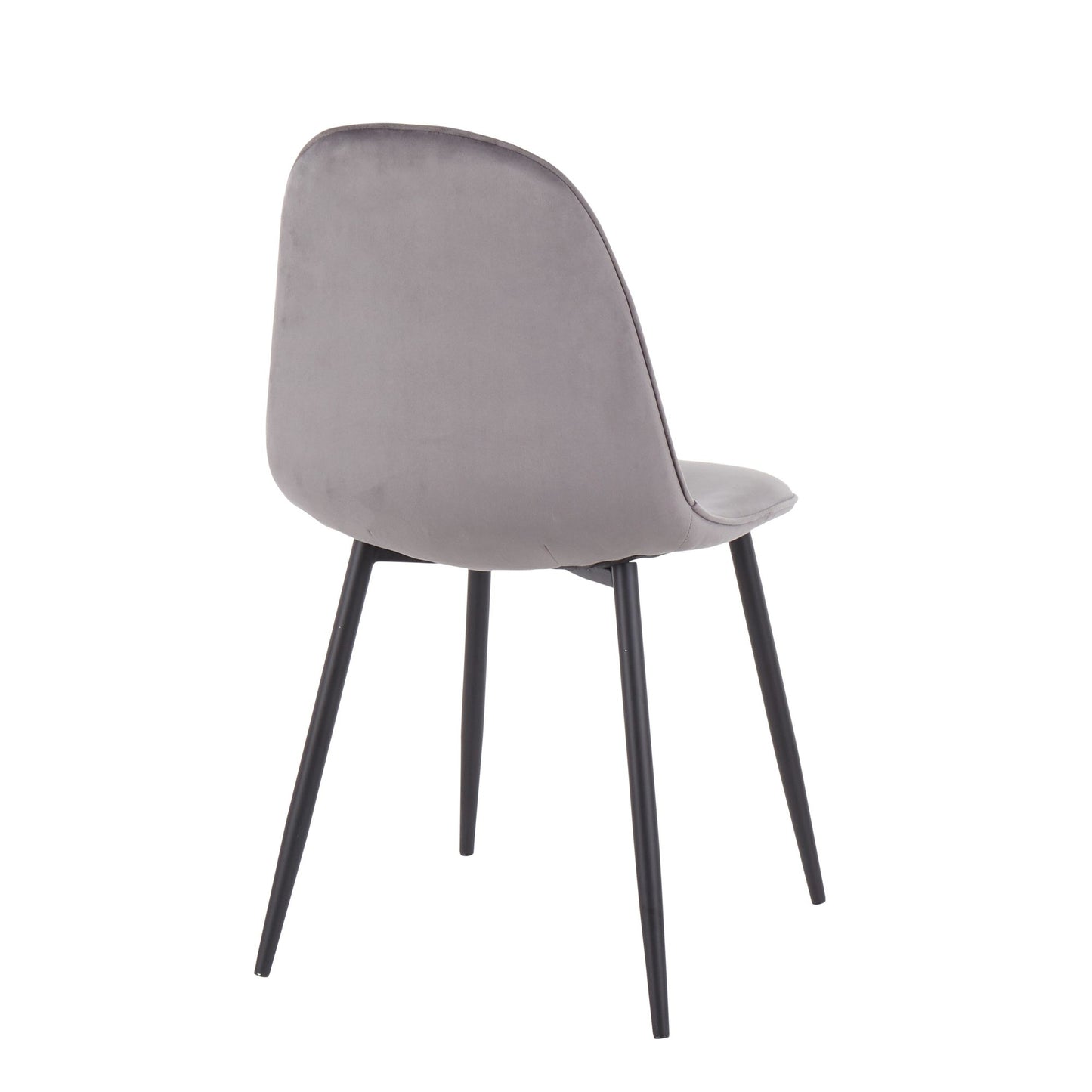 Pebble Contemporary Chair in Gold Steel and Beige Fabric   - Set of 2