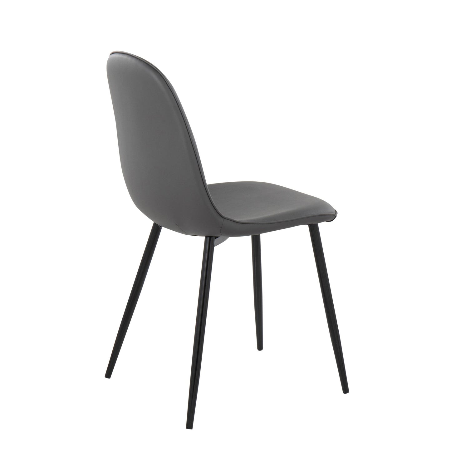 Pebble Contemporary Chair in Gold Steel and Beige Fabric   - Set of 2