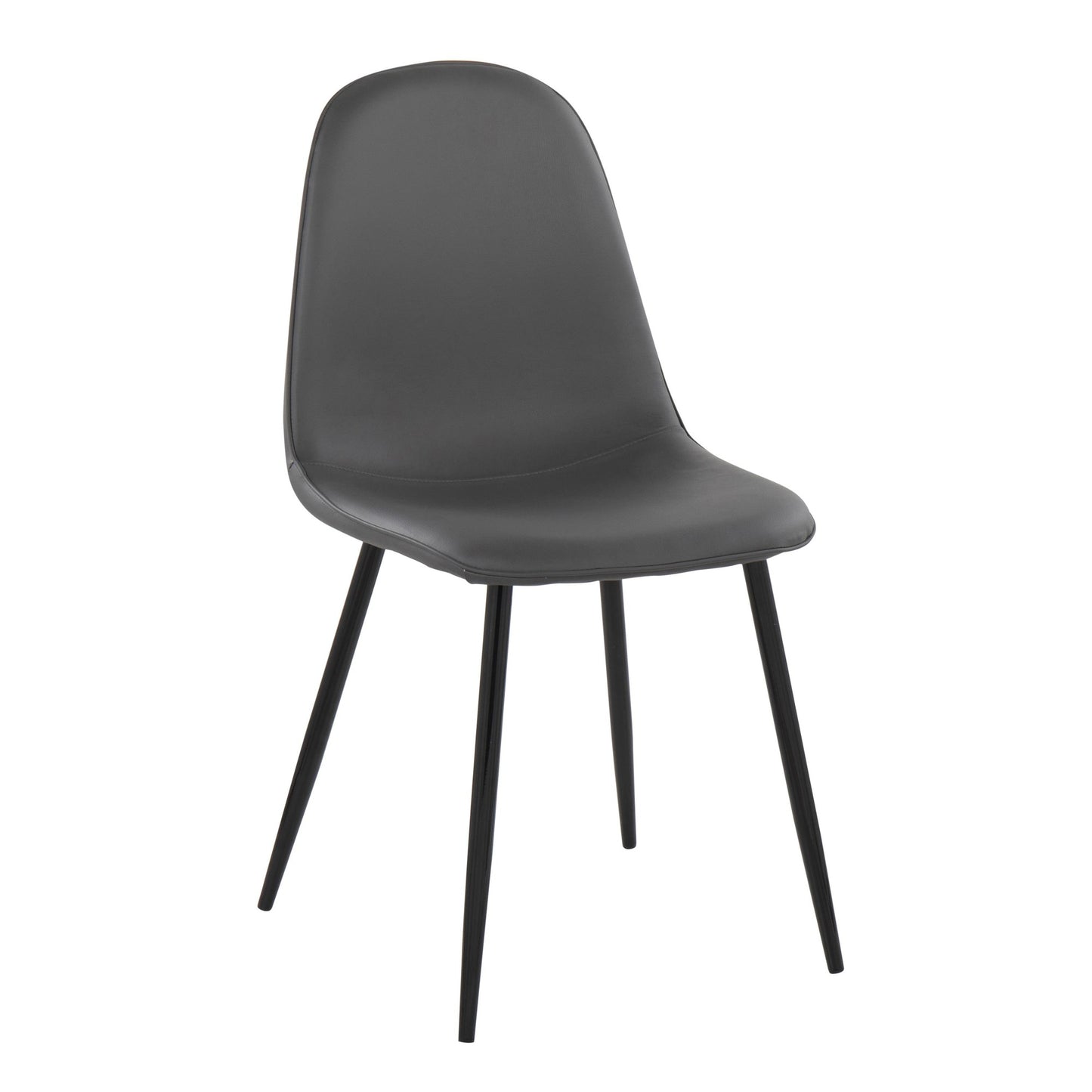 Pebble Contemporary Chair in Gold Steel and Beige Fabric   - Set of 2