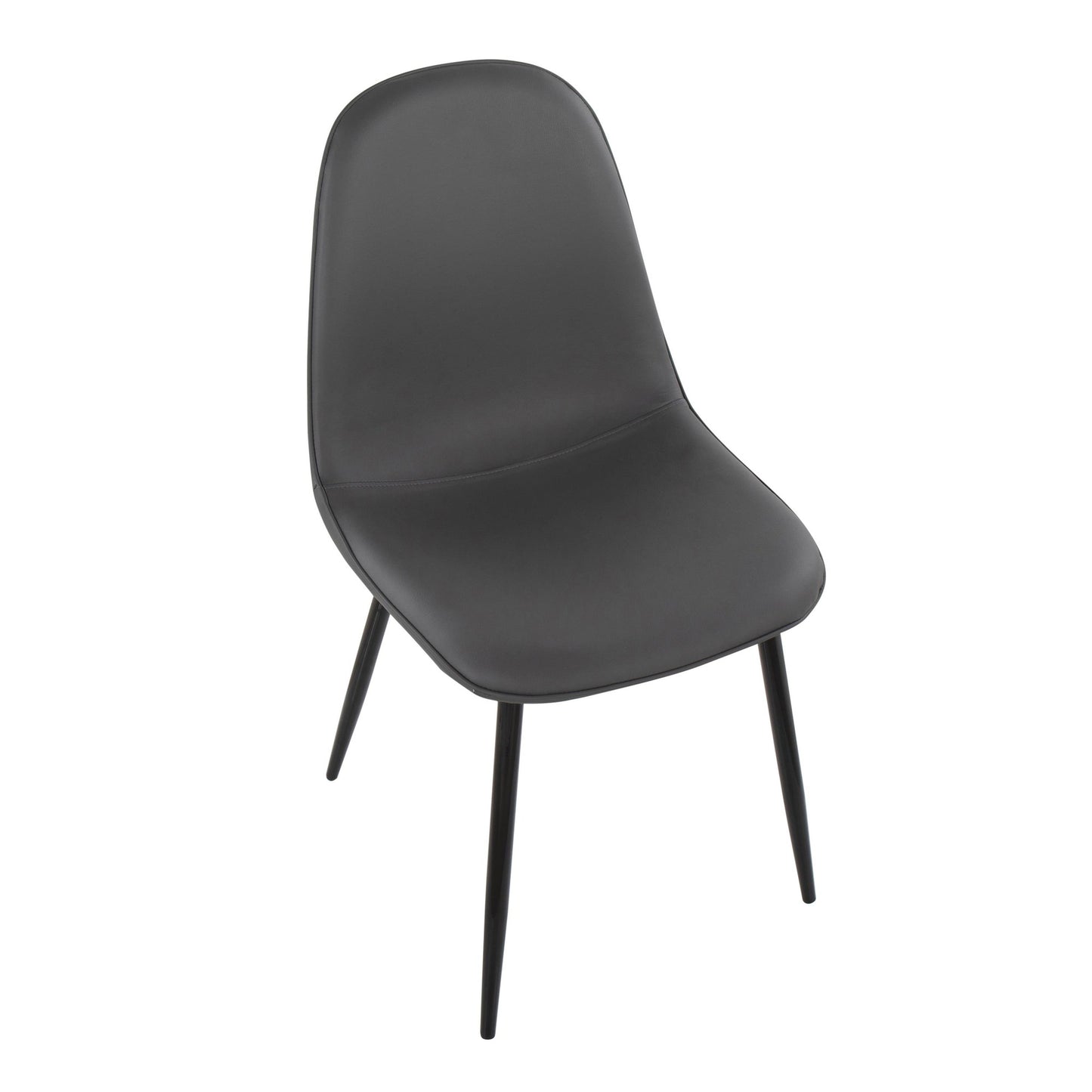 Pebble Contemporary Chair in Gold Steel and Beige Fabric   - Set of 2